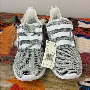 adidas Kids' Gray and White Sneakers